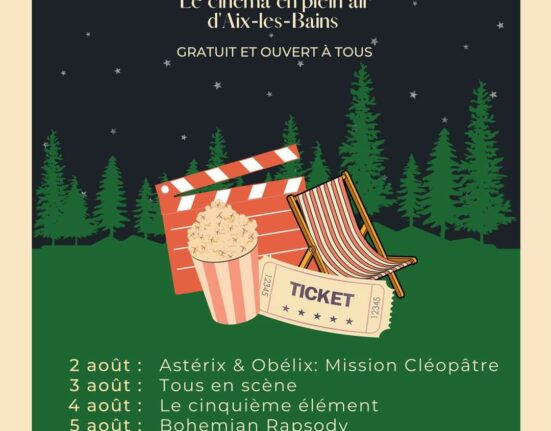 cine parc cinéma en plein air domaine marlioz aix les bains