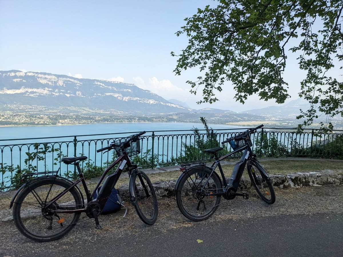 tour lac aix les bains velo électrique