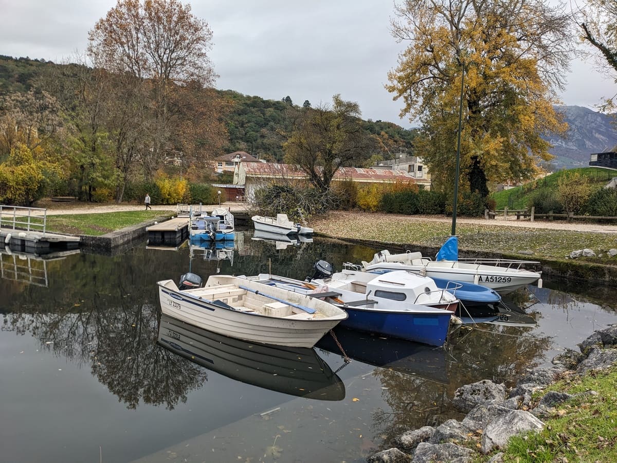 Crue lac du bourget 2023 port de memard