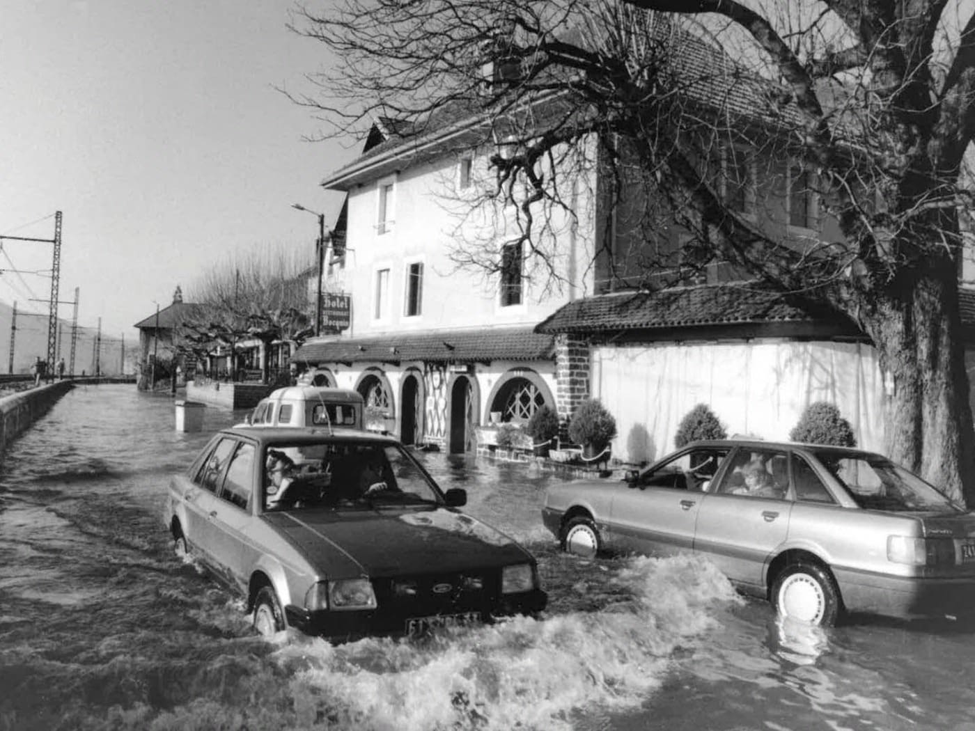 Crues Inondations lac du Bourget 1990 brison-saint-innocent