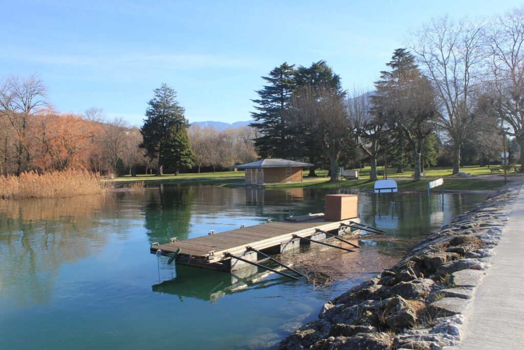 Crues Inondations lac du Bourget 2018 Memard Aix les Bains