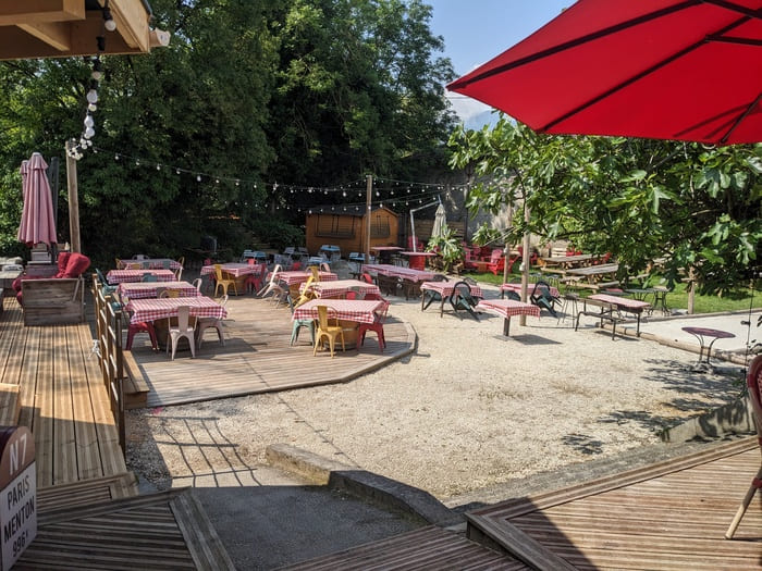 Double Je aix les bains restaurant  la guinguette pont rouge