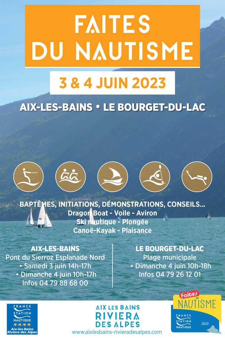 faites du nautisme aix les bains bourget du lac