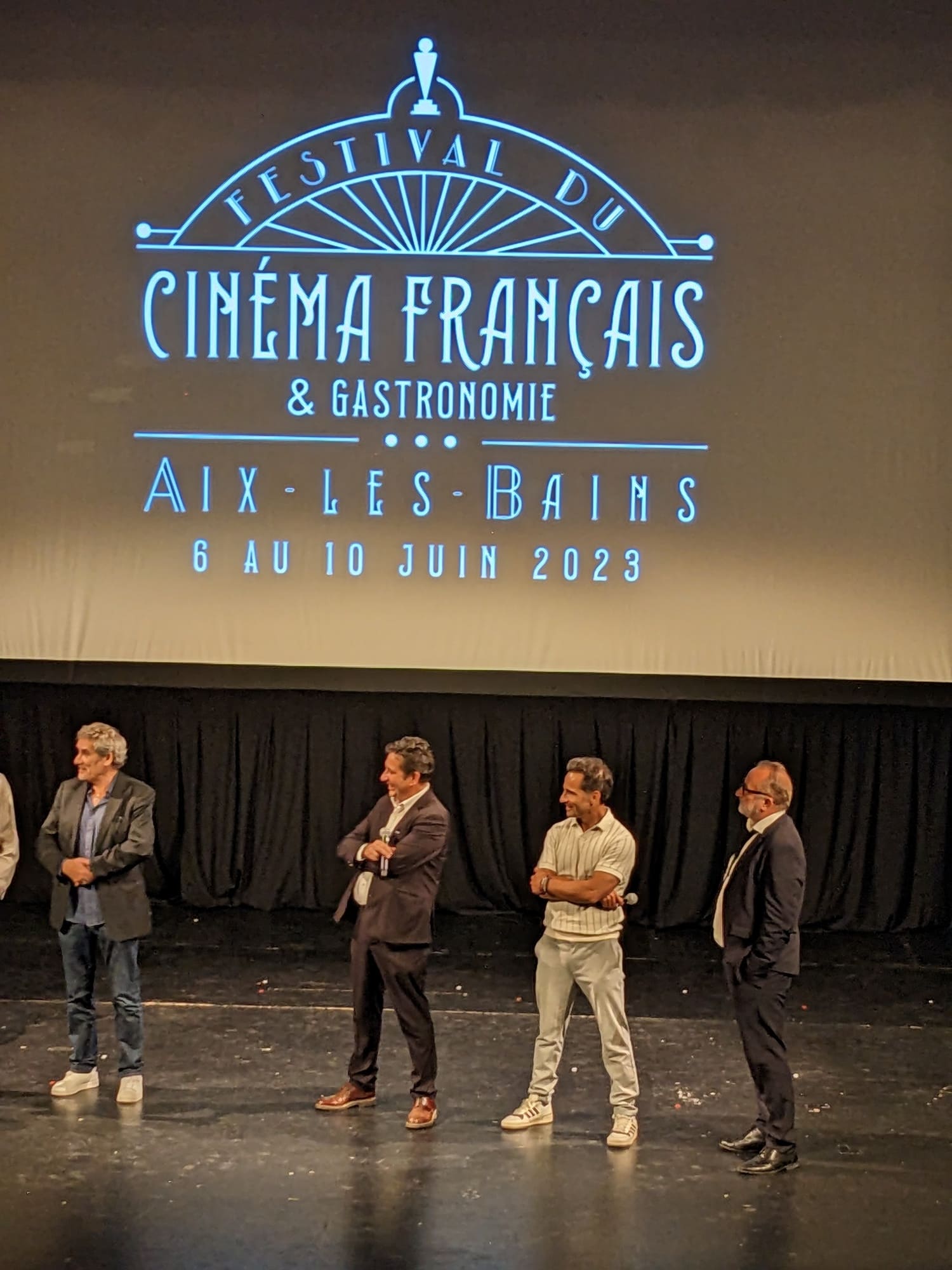 Laurent Gerra - Florent Peyre et Antoine Duléry Festival du Cinéma français Aix les Bains