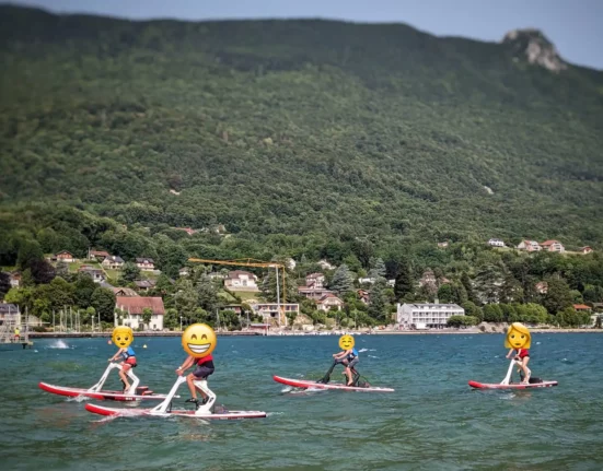 Paddle bike Lac du Bourget