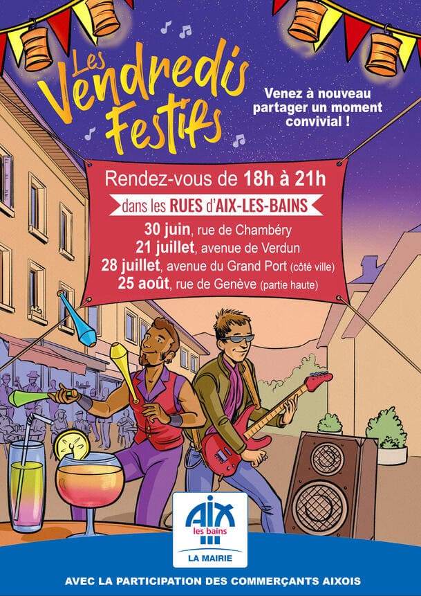 Vendredis-festifs-2023 aix les bains