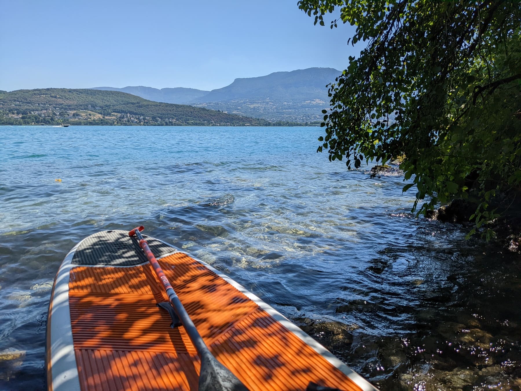 traverser lac bourget paddle