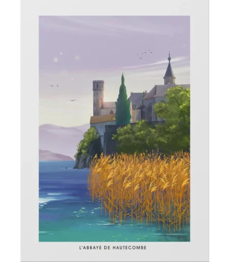 Poster Abbaye Hautecombe Lac du Bourget