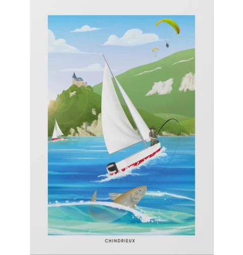 Poster Chindrieux Lac du Bourget