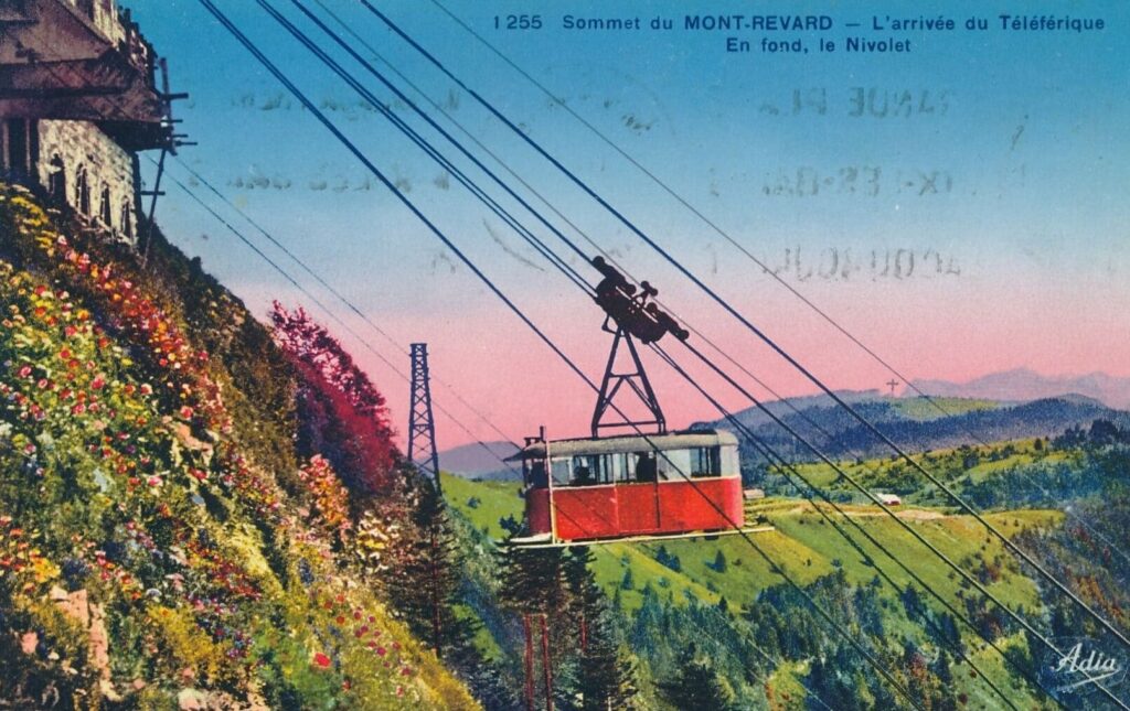 Carte postale lac du bourget Mont Revard Aix les Bains