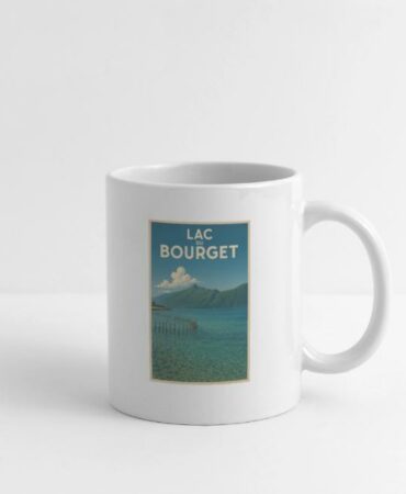 mug lac du bourget blanc