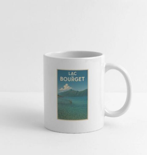 mug lac du bourget blanc