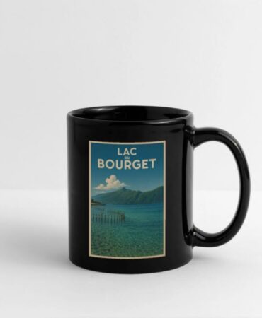 mug lac du bourget noir