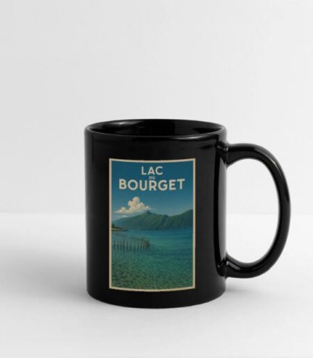 mug lac du bourget noir