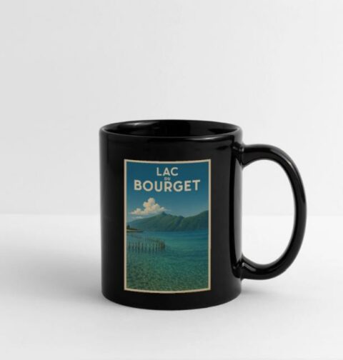 mug lac du bourget noir