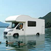 spots stationnement camping car van lac du bourget