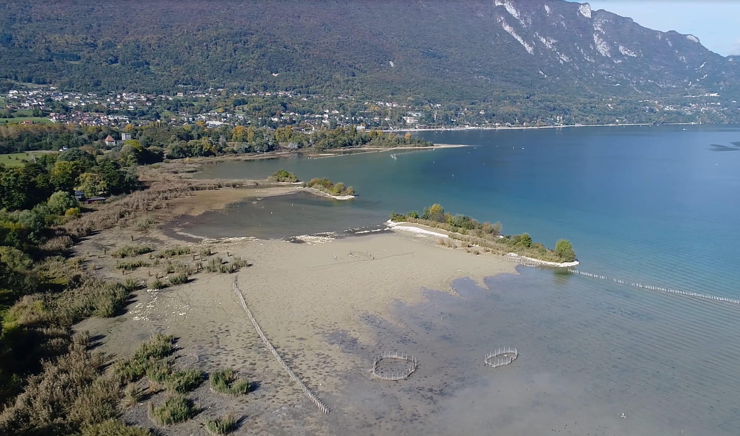 Baisse niveau lac du bourget 02