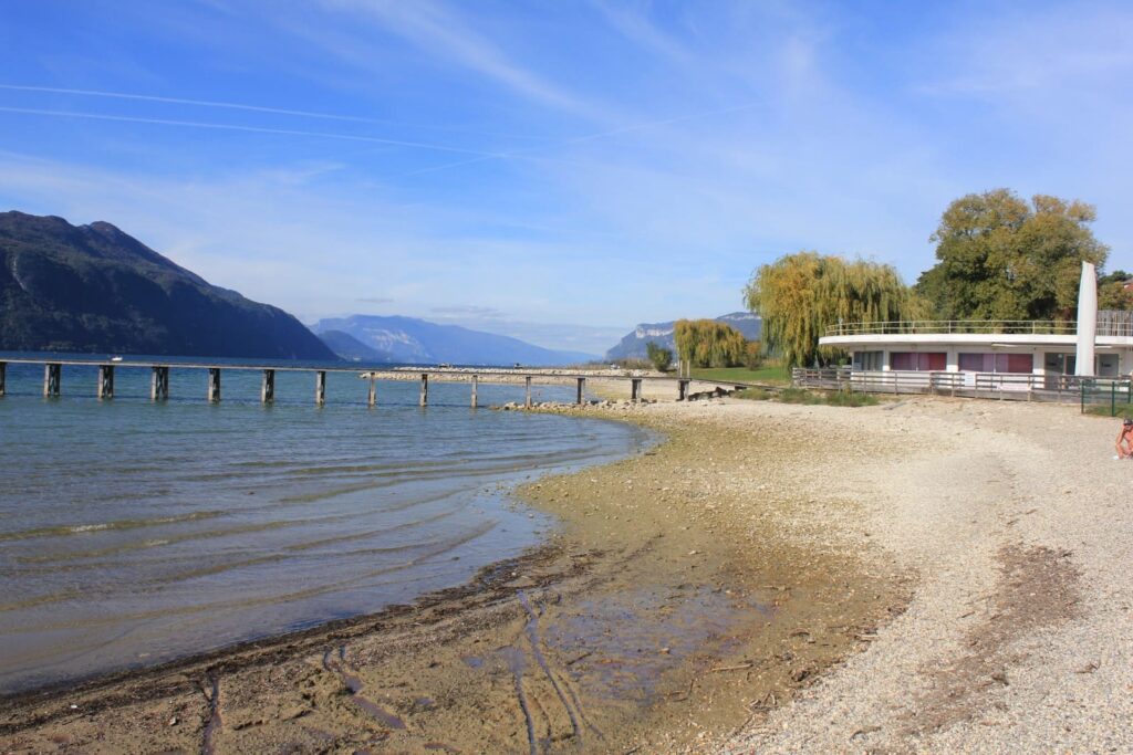 Baisse niveau lac du bourget lido