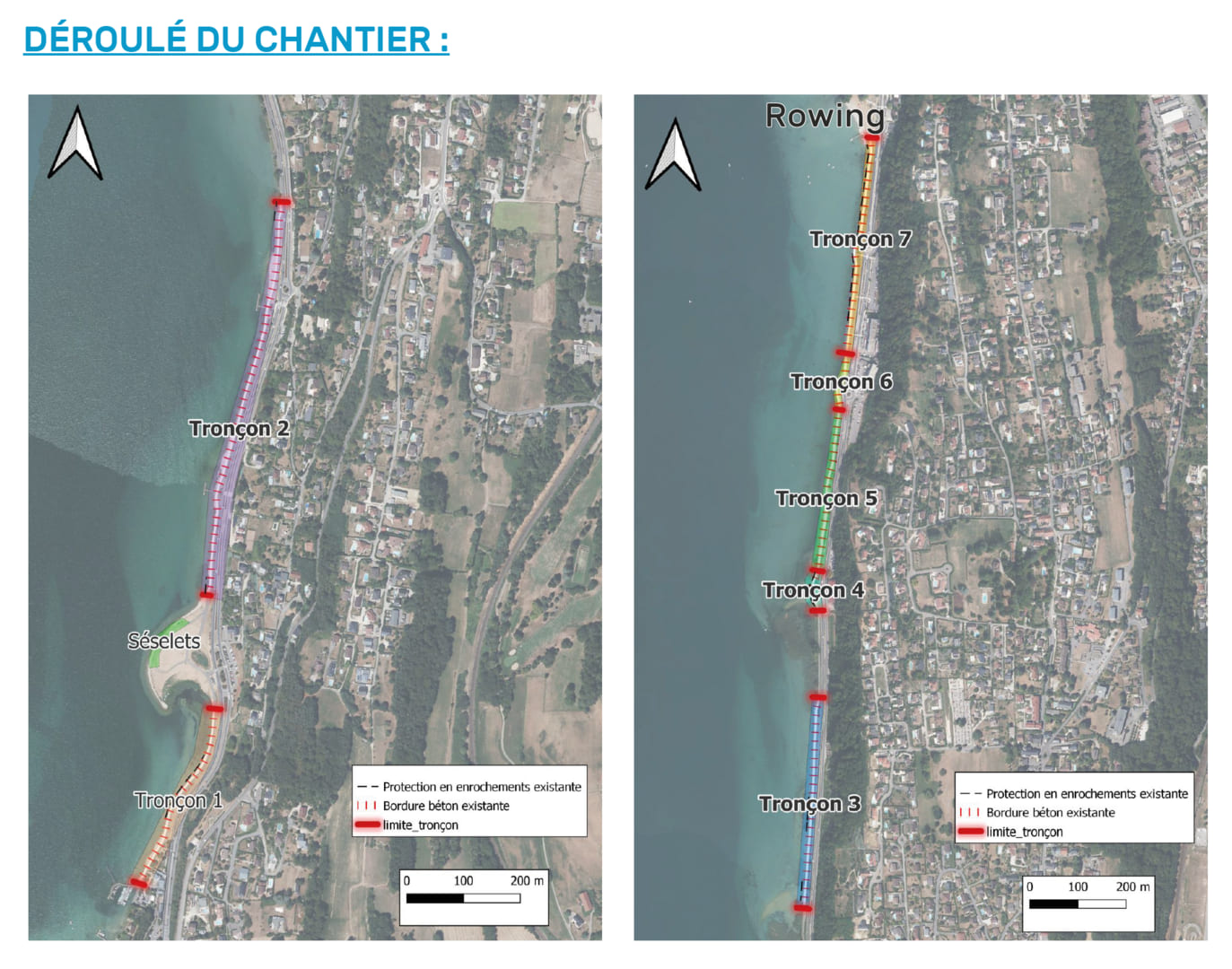 travaux promenade du lac du bourget
