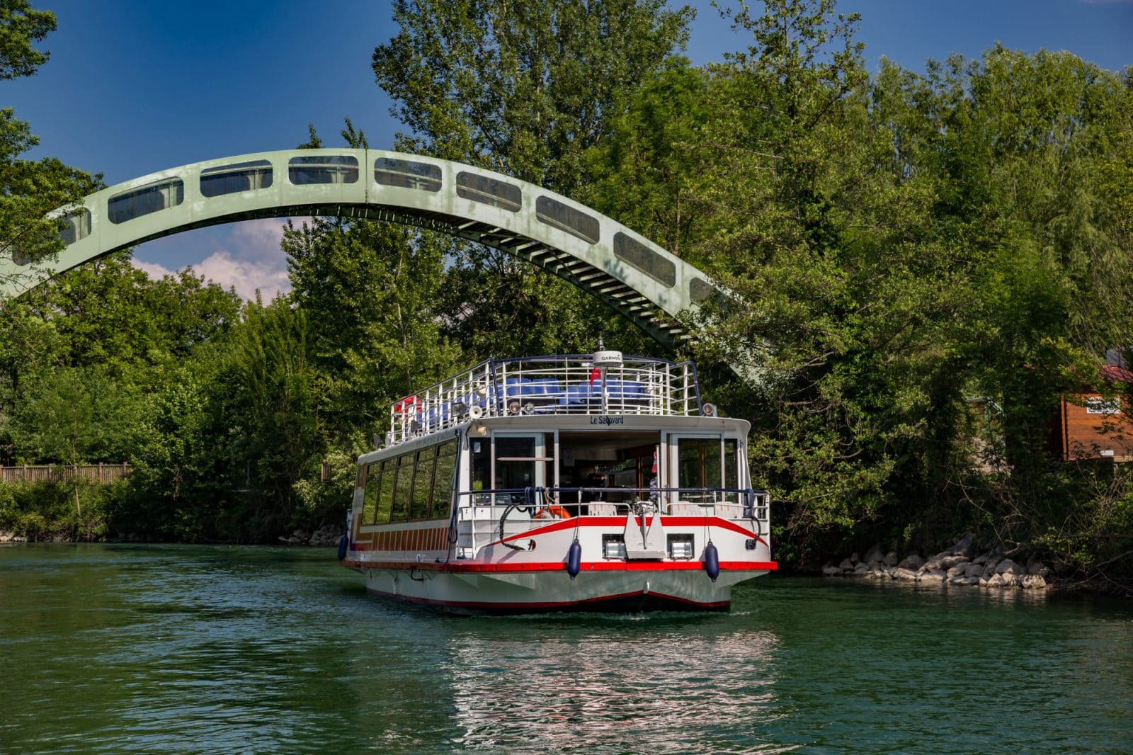 Passerelle Chanaz bateau