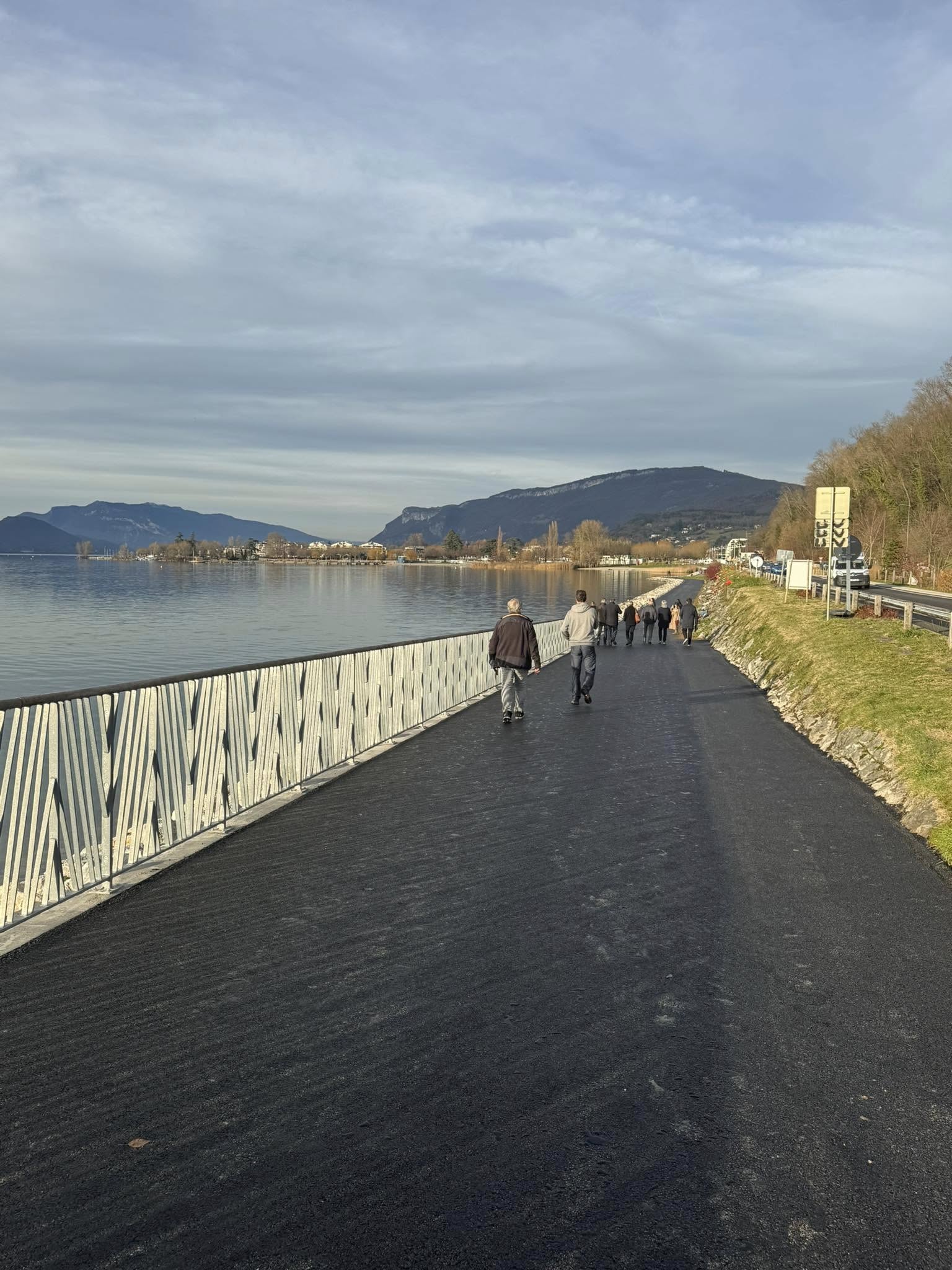 Travaux piste cyclable Aix les Bains