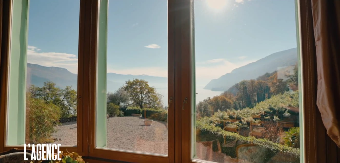 Vue Château Rose du lac du Bourget