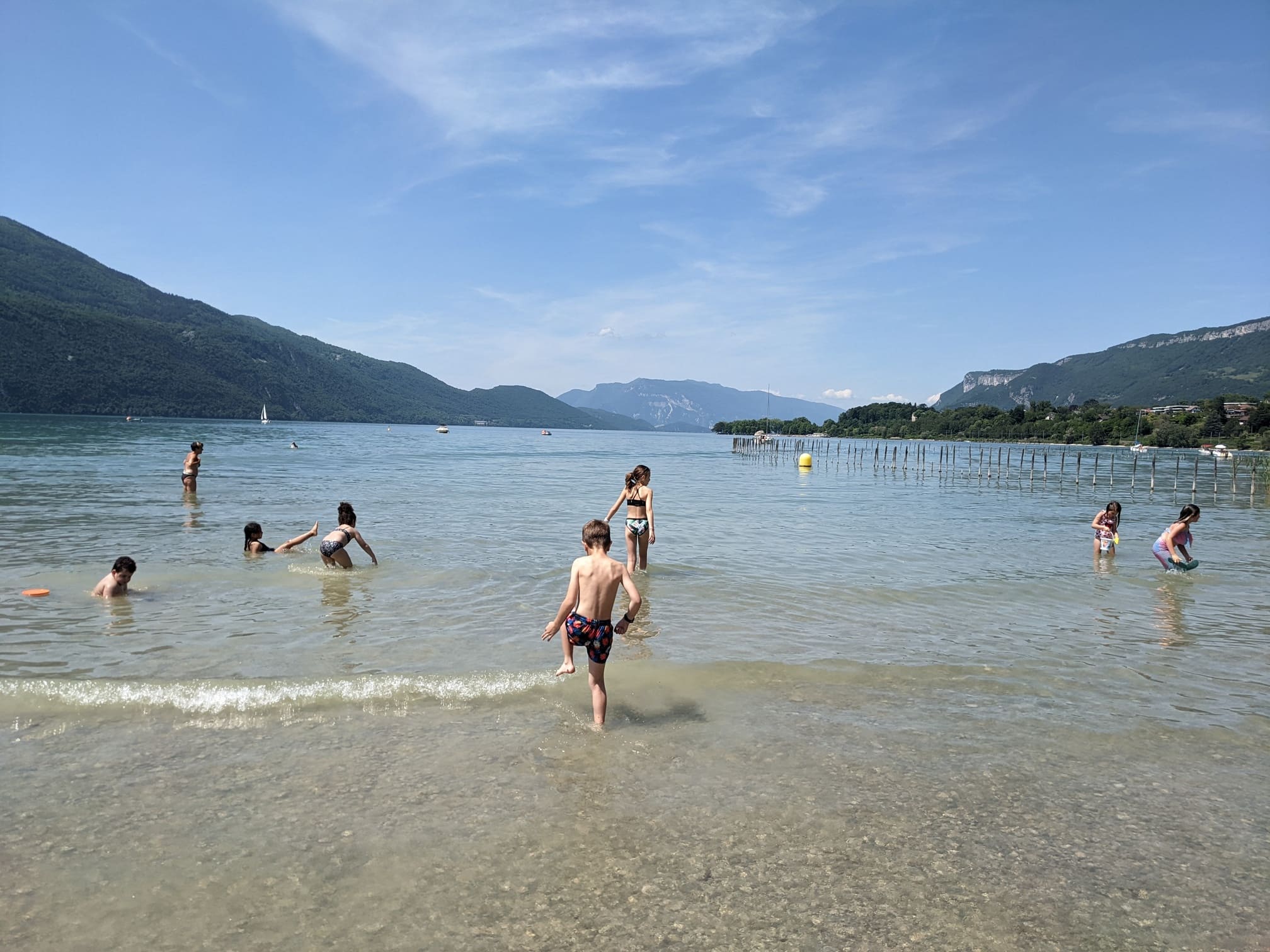 Plage de Mémard lac du bourget