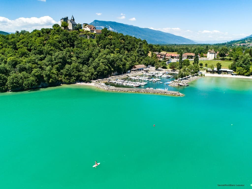 plage de chatillon lac du bourget