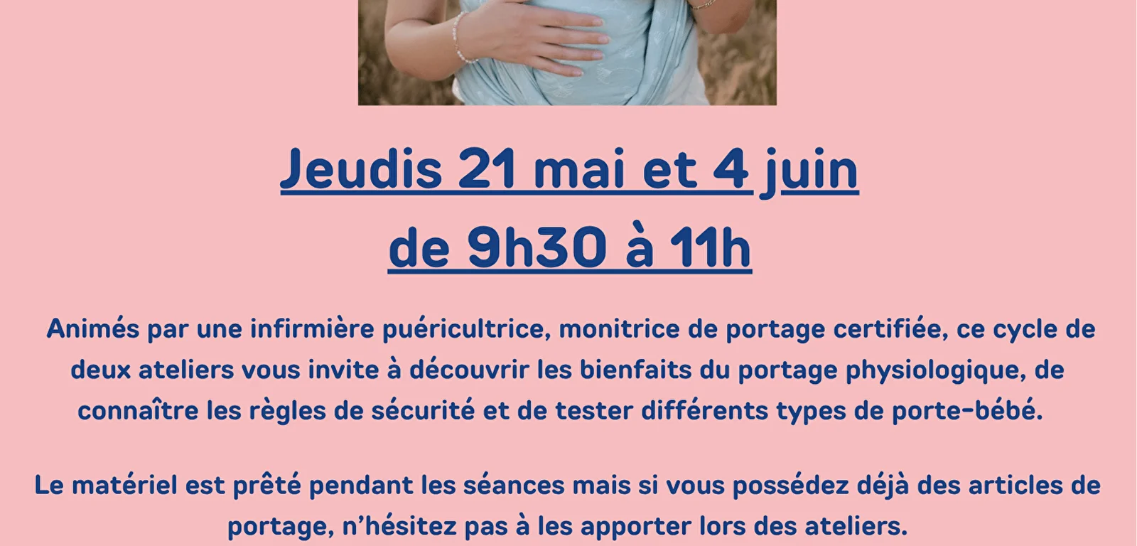 Les P’tites pauses – Ateliers Portage bébé Les P'tites pauses - Ateliers Portage bébé