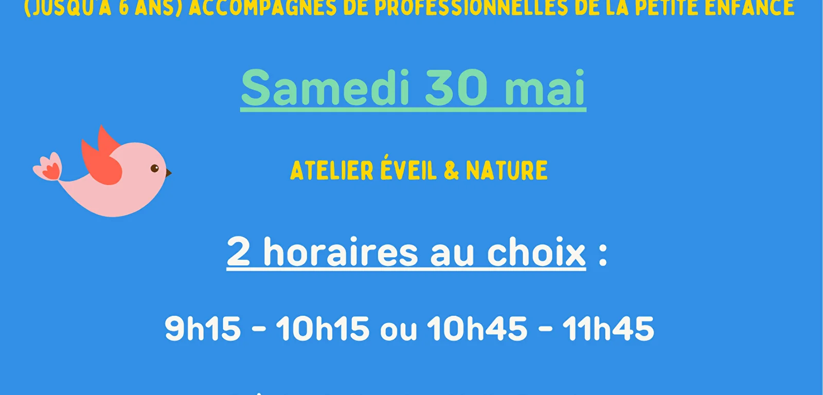 Les P'tites pauses - Ateliers Récréatifs parents - enfants