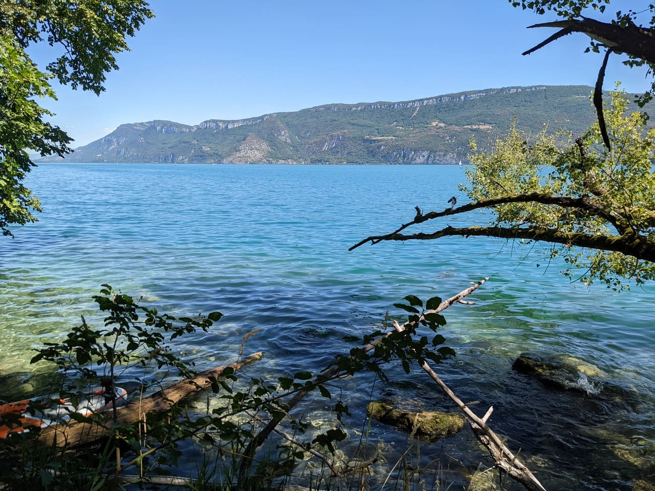 Endroits de pêche au lac du Bourget