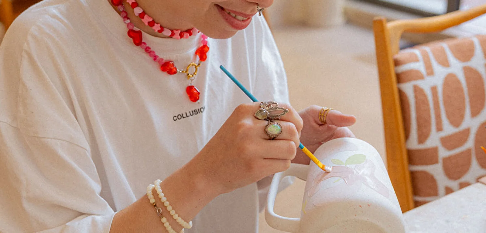 Brunch peinture sur céramique