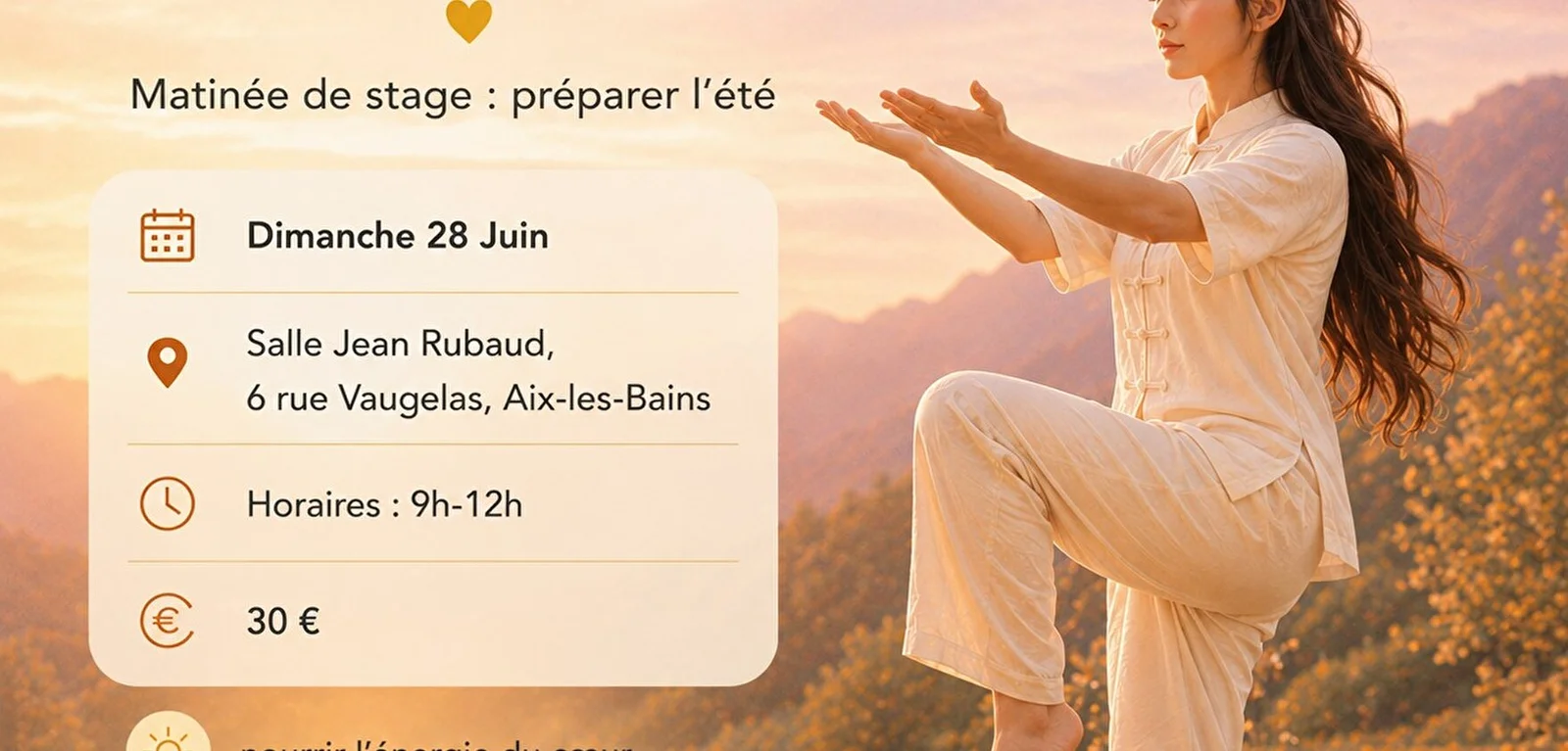 Qi gong du coeur : Préparer l'été