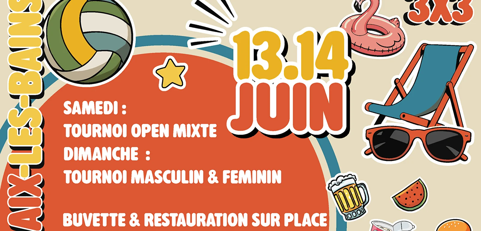 Tournoi de volley 3×3 Tournoi de volley 3x3