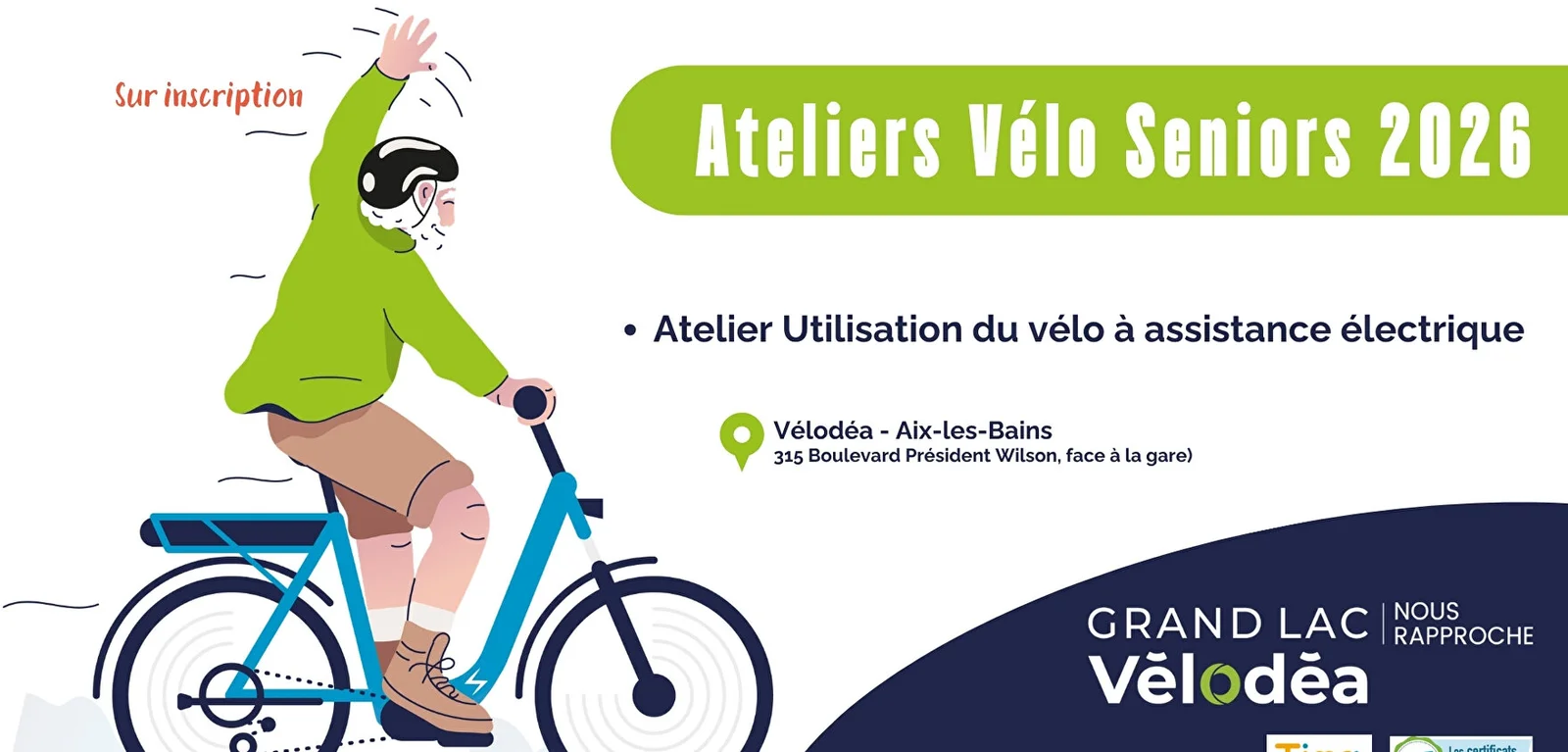 Atelier vélo sénior sur le vélo à assistance électrique