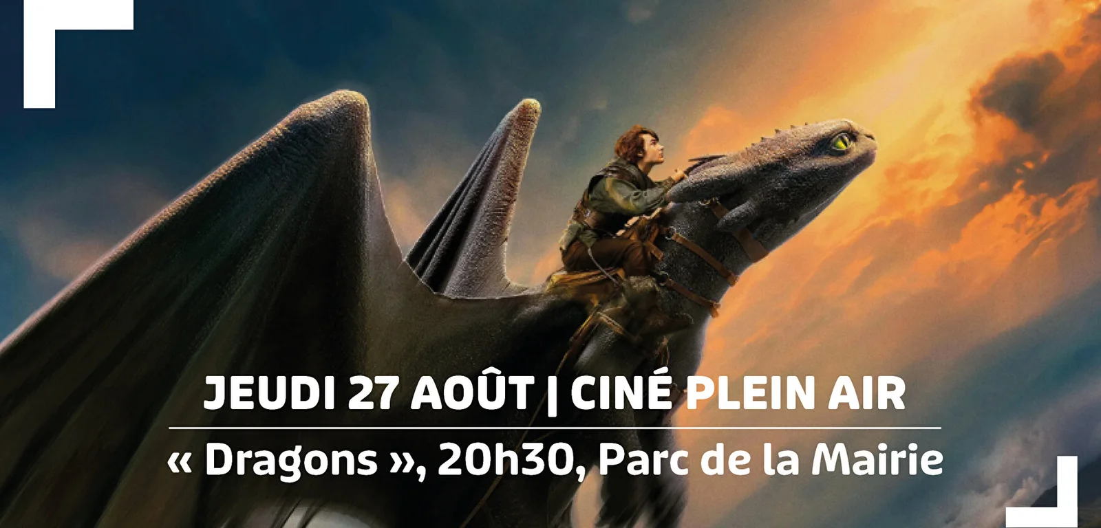 Cinéma plein air : projection du film 'Dragons'