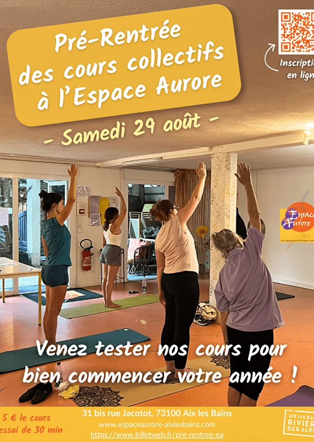 Pré-rentrée des cours collectifs à Aix-les-Bains