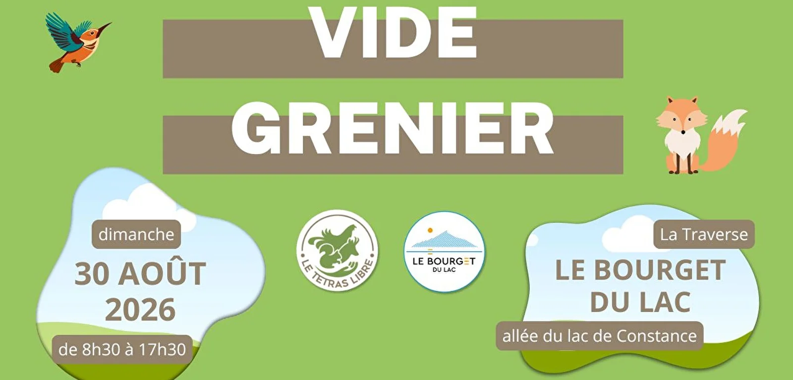 Vide-grenier organisé par le Tétras Libre