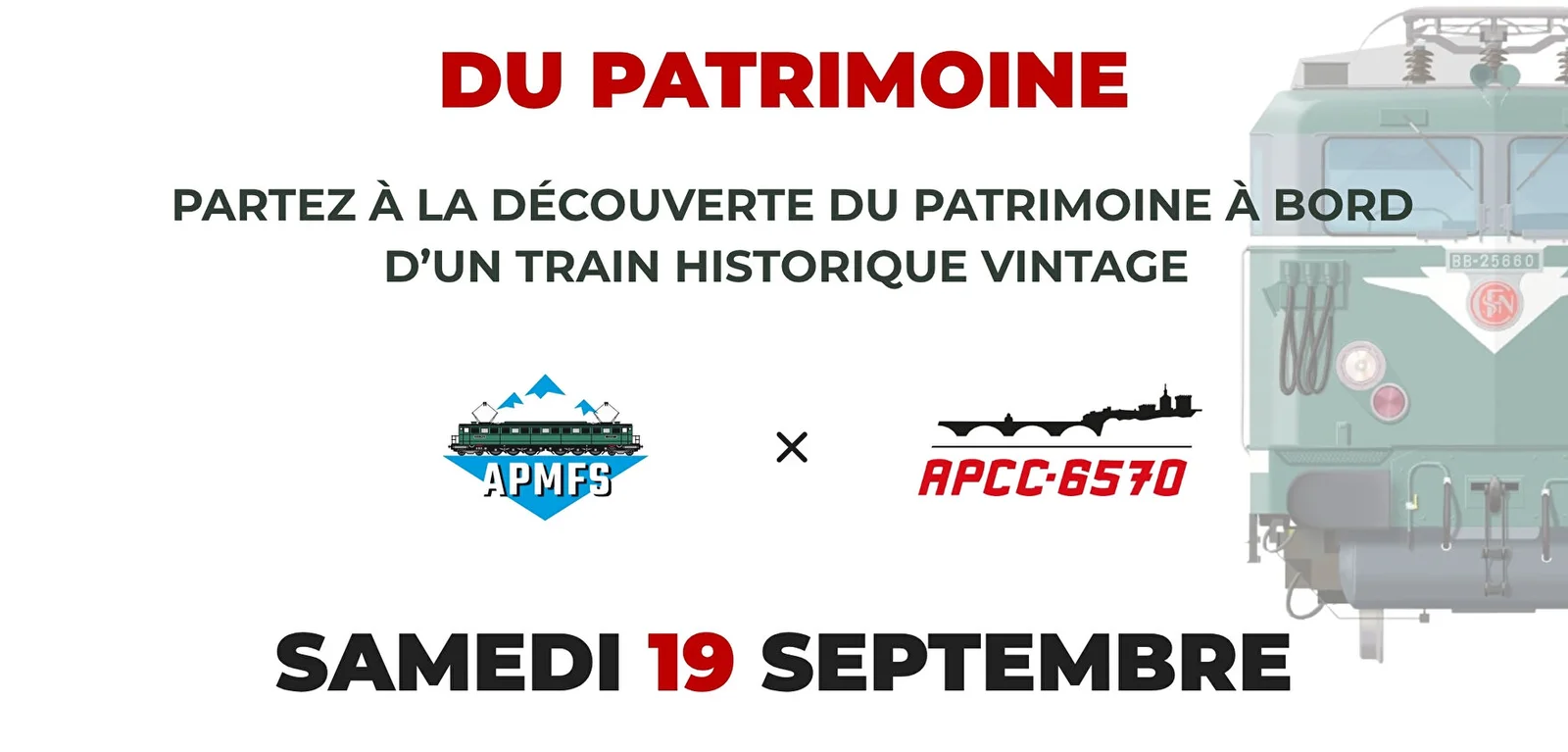 Voyage en train historique pour les Journées du patrimoine