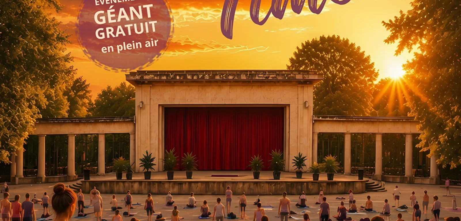 Yoga Time au Théâtre de Verdure d'Aix-les-Bains