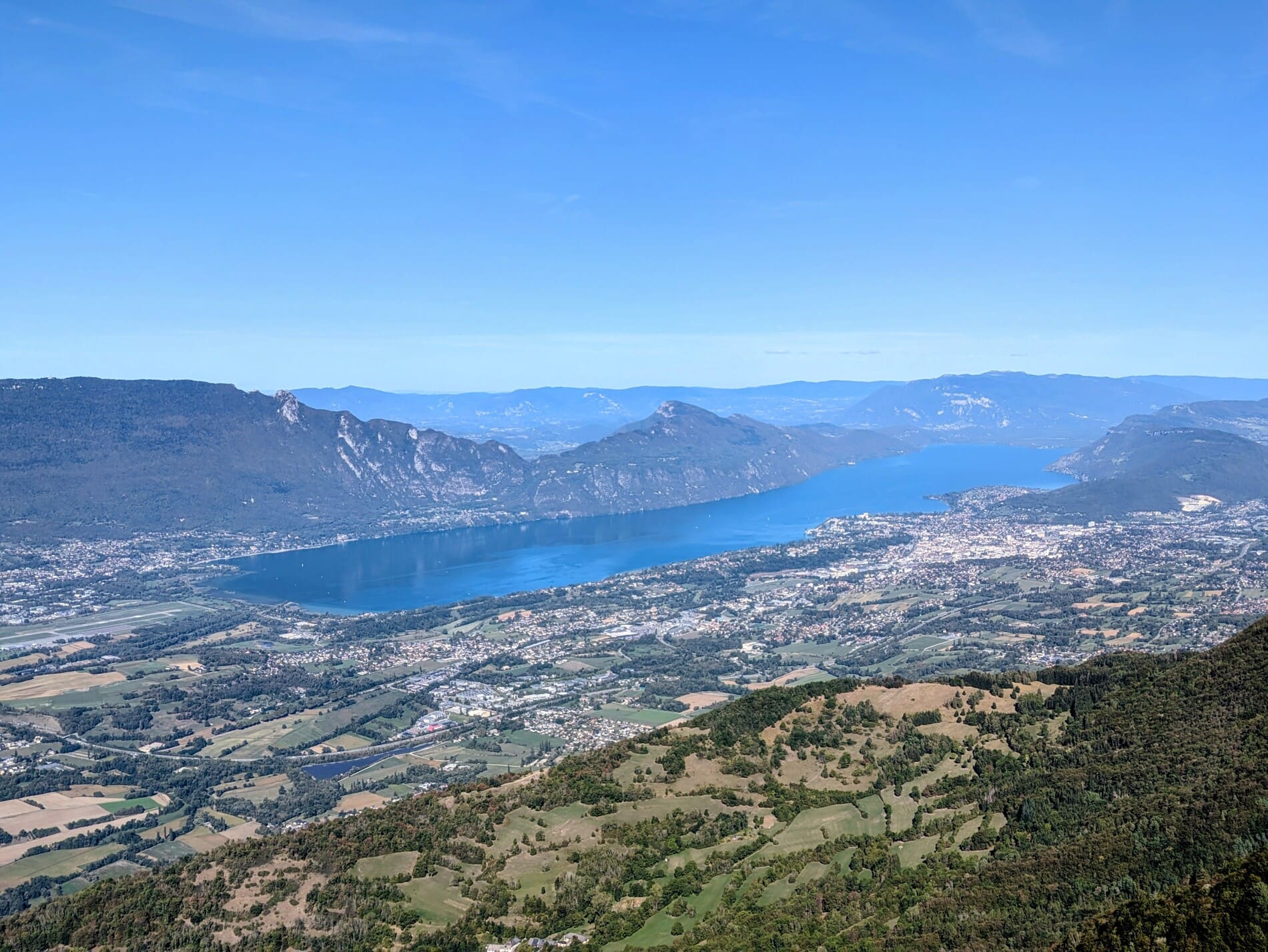 Lac du Bourget depuis Croix du Nivolet