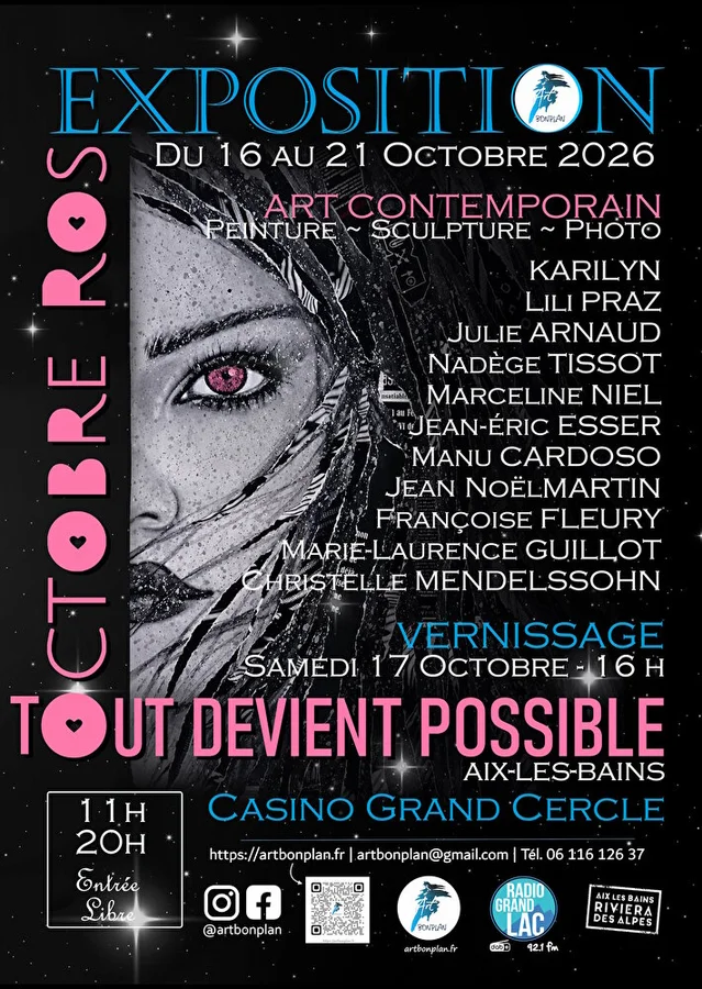Exposition Tout Devient Possible en Octobre Rose