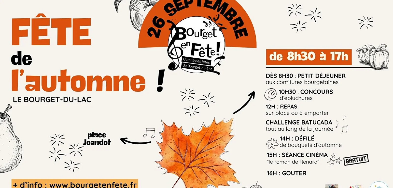 Fête de l’Automne au Bourget-du-Lac Fête de l'Automne au Bourget-du-Lac