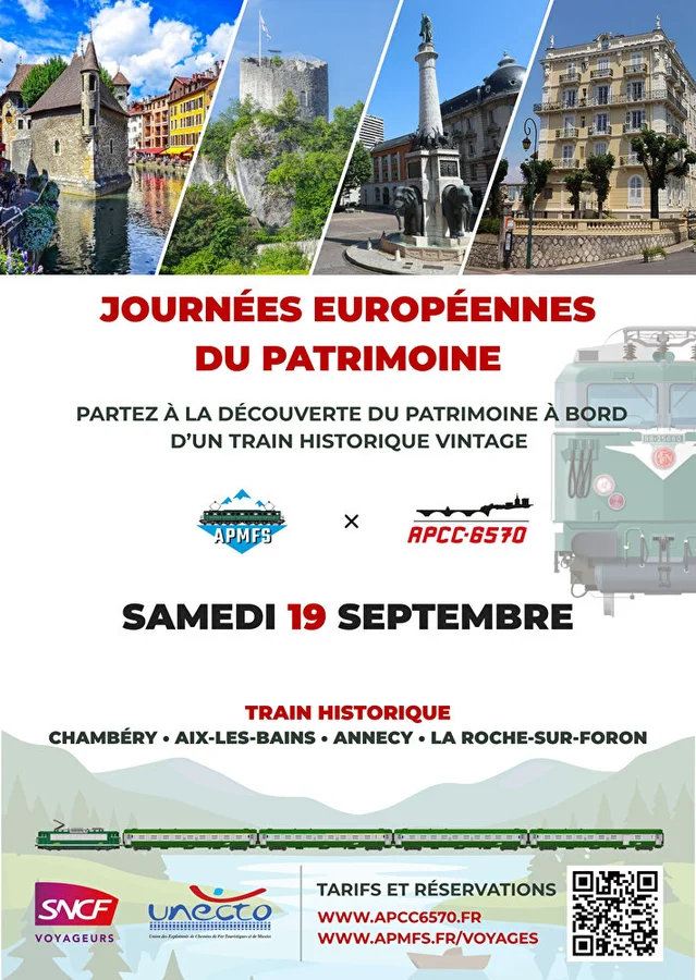 Voyage en train historique pour les Journées du patrimoine