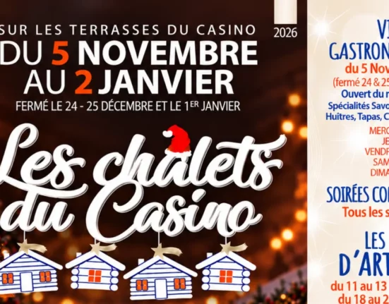 Les Chalets du Casino à Aix-les-Bains, village gourmand de Noël, 2026-2027